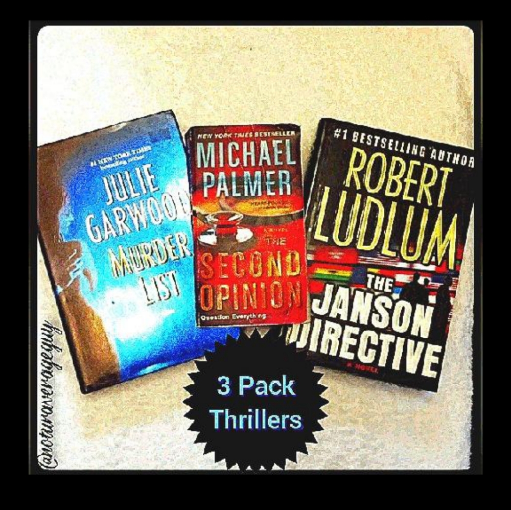 JUST IN! 3pk. of thrillers with unexpected endings.